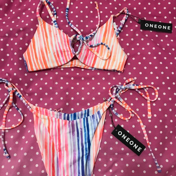 ONEONE SWIM Maggie Top in Canvas - Picture 3 of 4